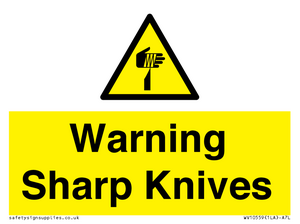 Warning Sharp Knives
